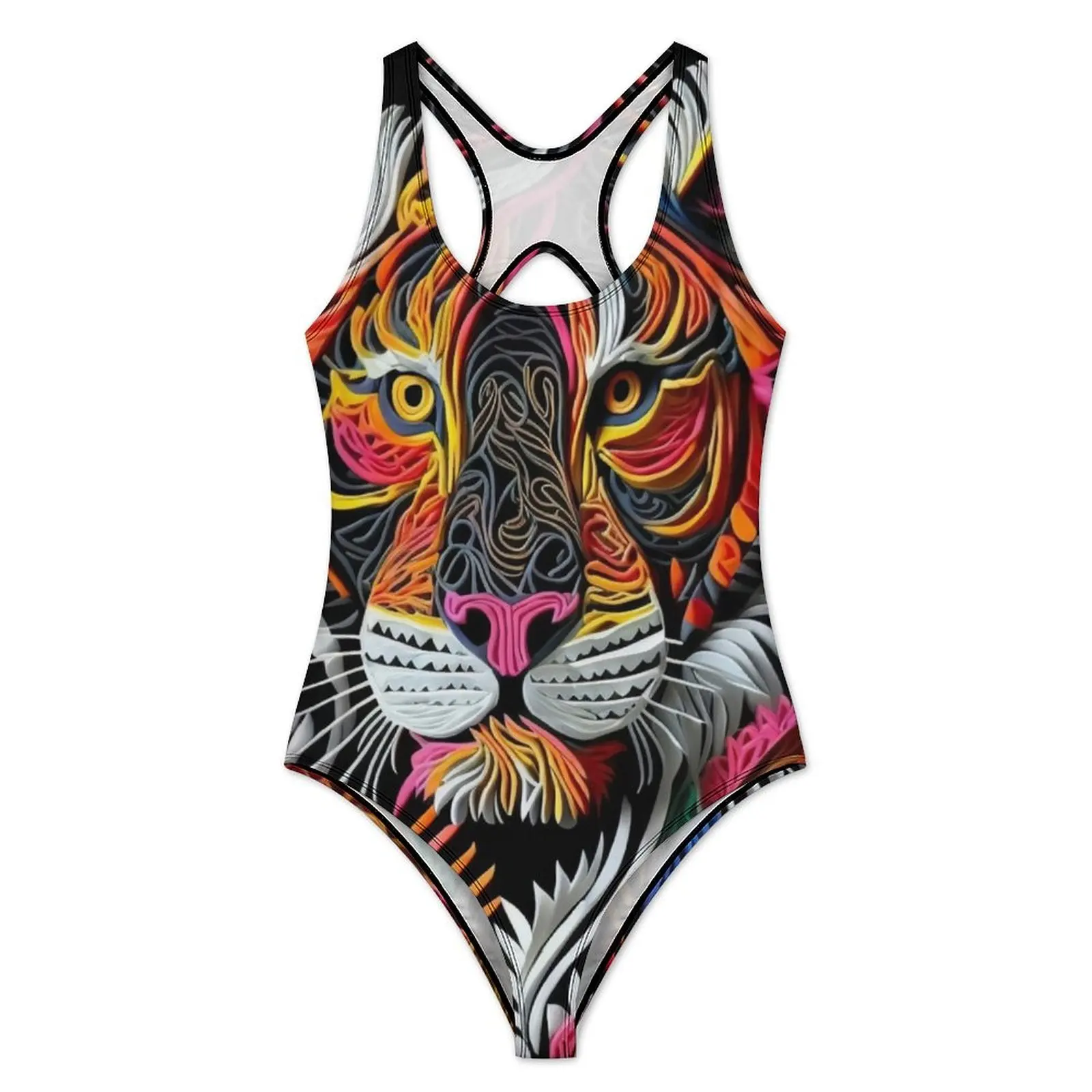 Craft Tiger Swimsuit Abstract Animal Print Push Up Swimwear One Piece Surfing Bathing Suit Bodysuit Sexy Design Beach Outfits