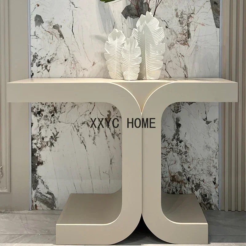 

Fashion Nordic Living Room Table Organizer Morden Women's Showcase Entrance Table Display White Vitrine Home Furniture