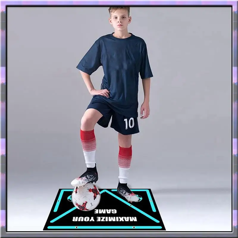 

ABJX New Training Pad Soccer Step Training Mat Silent Non-Slip Shock Absorption Footstep Training Mat