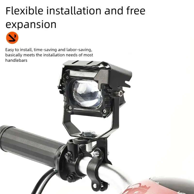 دراجة نارية مقبض المشبك متعددة ثقب تحديد المواقع بين قوسين مادة معدنية مقاومة للصدأ الإعداد بسهولة للراكبين المتكررين #4