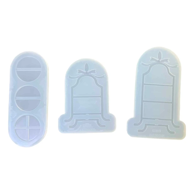 Set of 3 Silicone Crafting Molds Dessert Stand Moulds Silicone Candy Rack Moulds