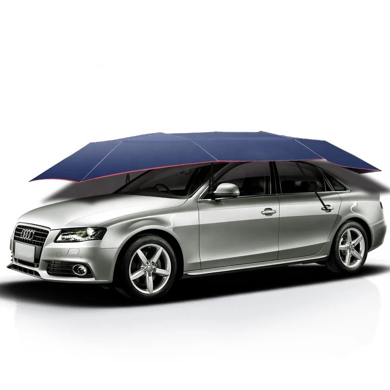 Factory Direct Supply Water-proof Portable Folding Semi-automatic Car Umbrella protect car