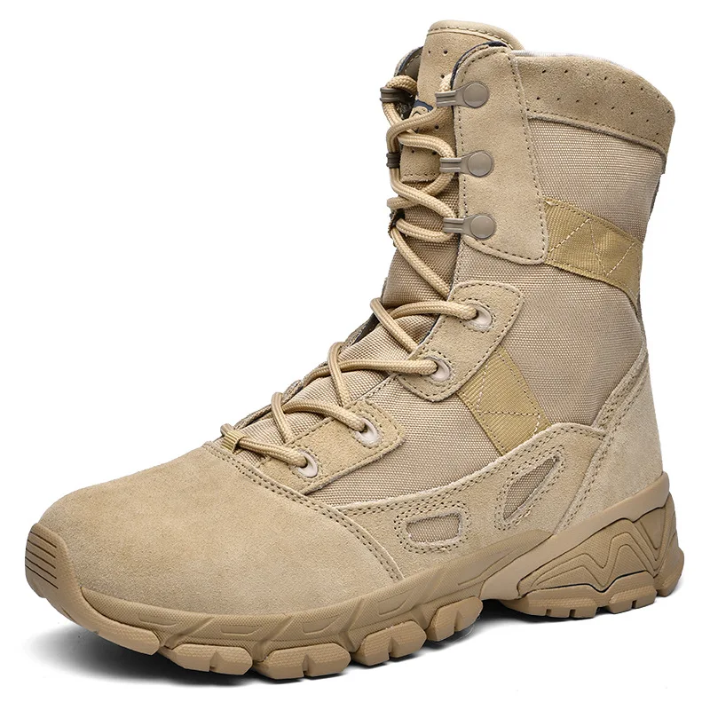 Men's Boots, Plus Size Combat Boots, Outdoor Ultra Light Flight Boots Men's Puncture Resistant Desert Boots Men's Tactical Boots