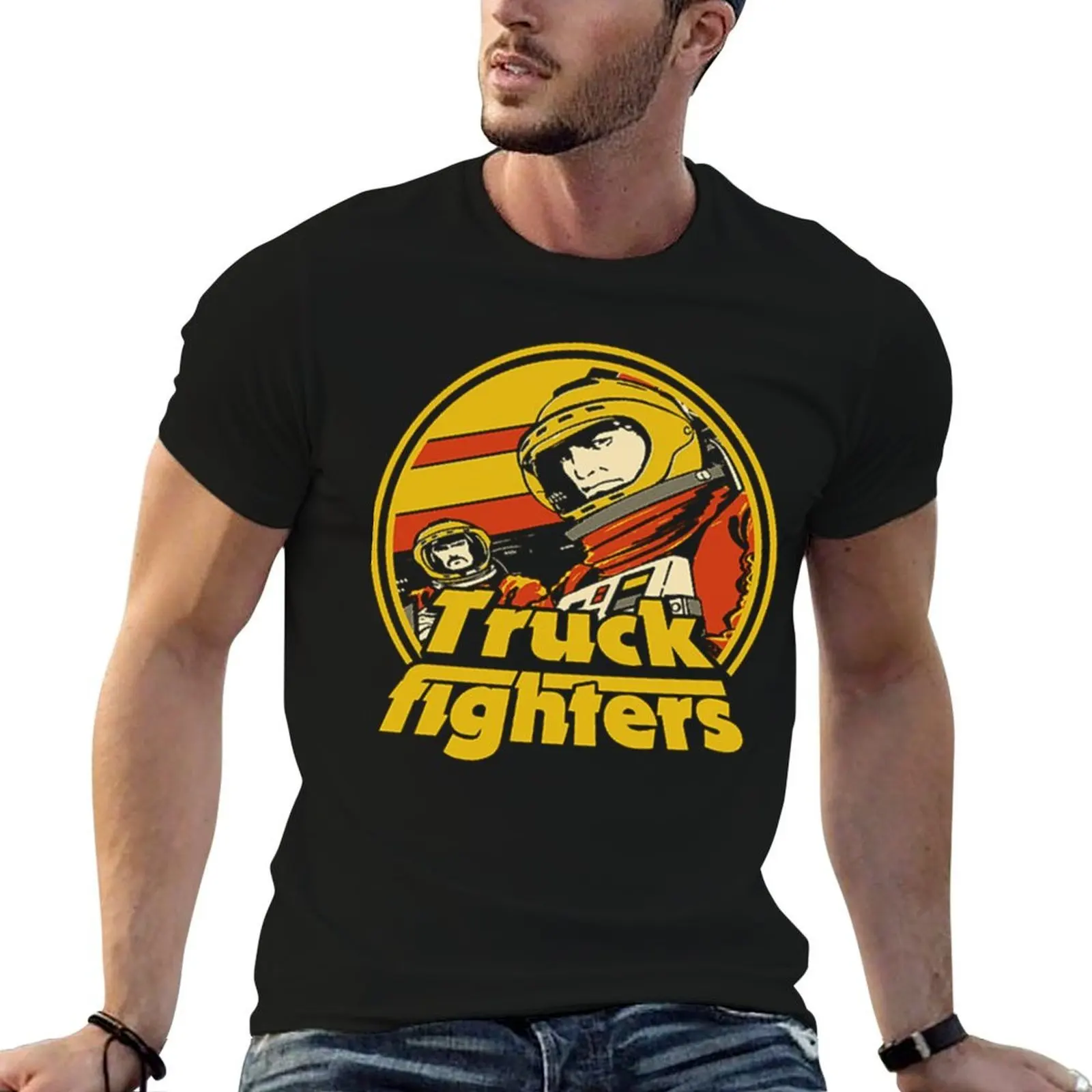 

the truck fighters astronauts T-Shirt t shirts for man graphic vintage man t shirt designer T-Shirt