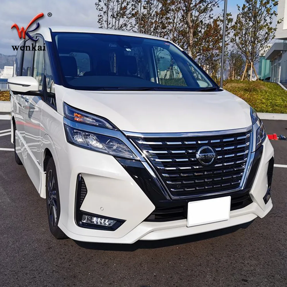 

For NISSAN SERENA C27 2017 2018 2019 Car Accessories ABS Chrome Front Hood Bonnet Grill Grille Bumper Lip Mesh Trim Cover