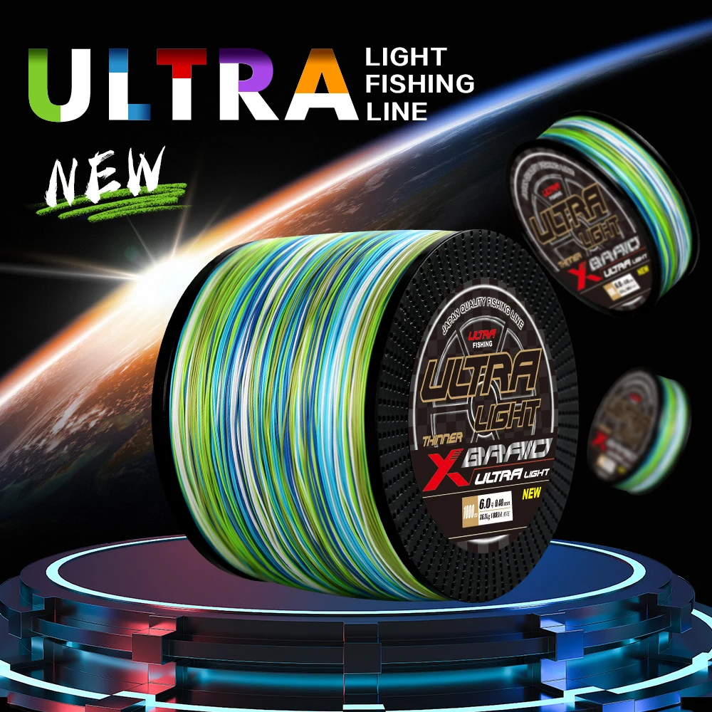 

ZUKIBO ULTRA LIGHT Japan Quality Material 8 Strands Colorfast Braided Fishing Line Super Strong Multifilament PE Line SeaWater