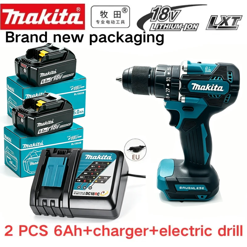 Makita 18V Battery 6AH BL1860 Power Tool Lithium ion Makita DDF487 BL1850B BL1860B electric tool battery image 3
