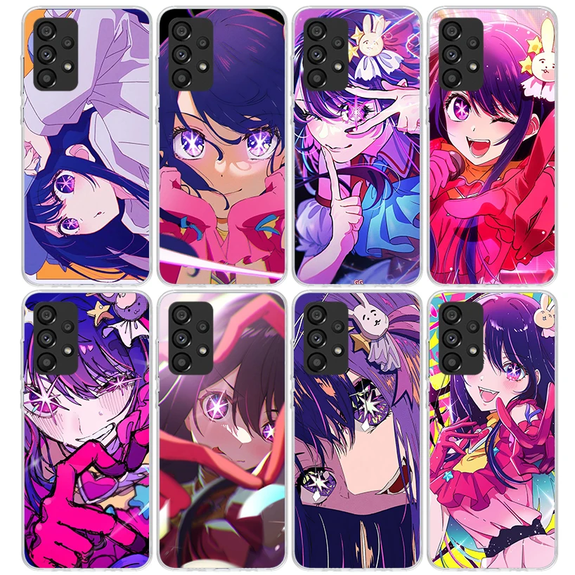 Japan Anime Oshi No Ko Phone Case for Samsung Galaxy A15 A25 A35 A55 A14 A24 A34 A54 A13 A23 A33 A53 A12 A22 A32 A52 A05S A04S A