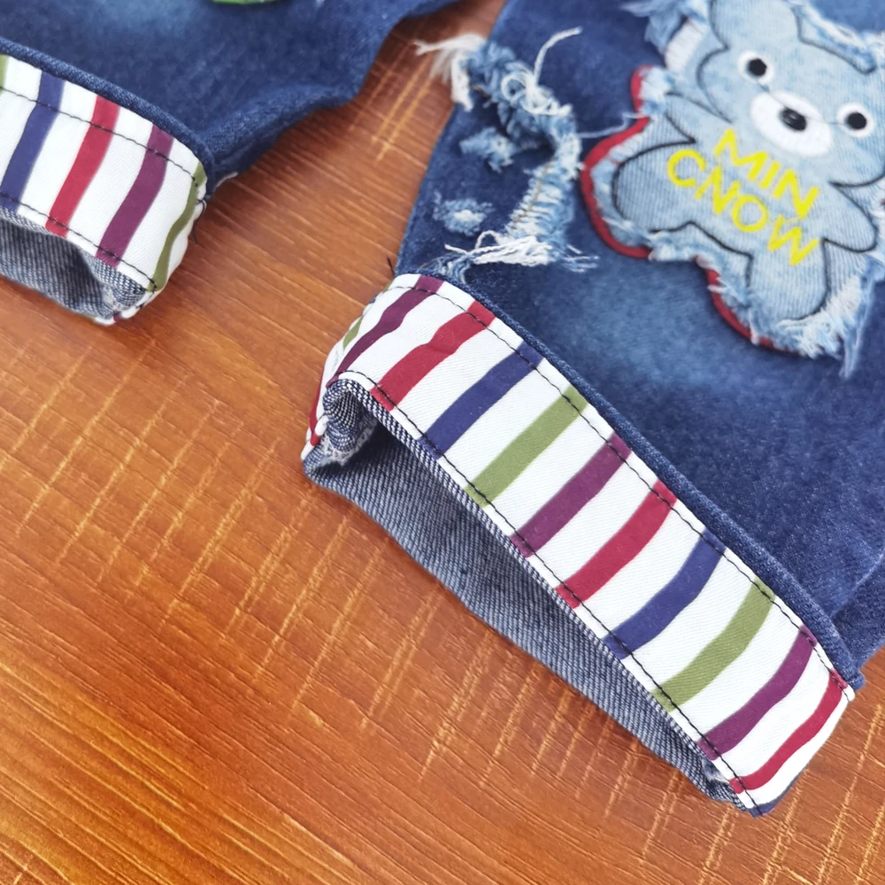 IENENS Toddler Baby tuta ragazzi pantaloni lunghi Cartoon Denim salopette bambini ragazza Jeans tuta vestiti Infant Bottoms 0-3Y