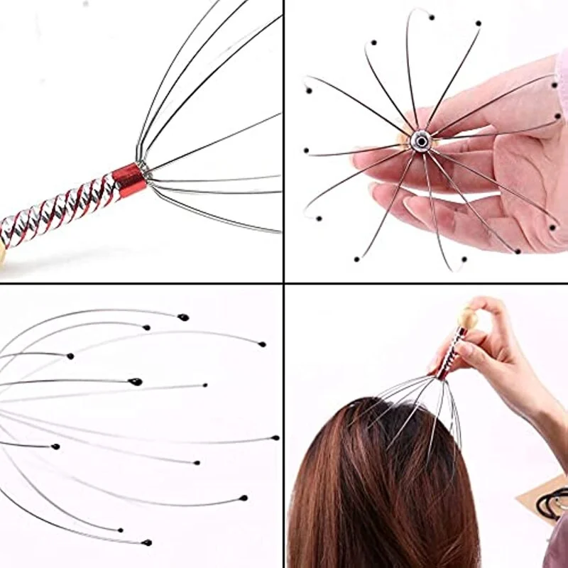 Head Massager 36 Fingers Head Massager Scalp Massager Head Scratcher for Head Body Relaxing  Scalp Scratcher Massage Claw