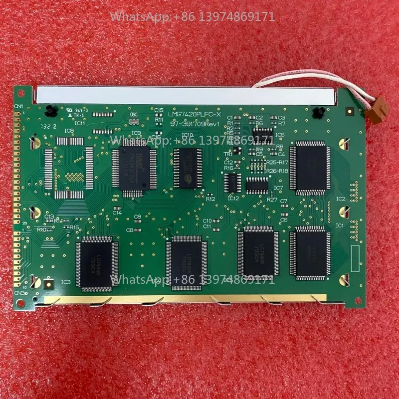 LMG7420PLFC-X LCD Display Screen White Colour Replacement Compatible with Rev.A Rev.C