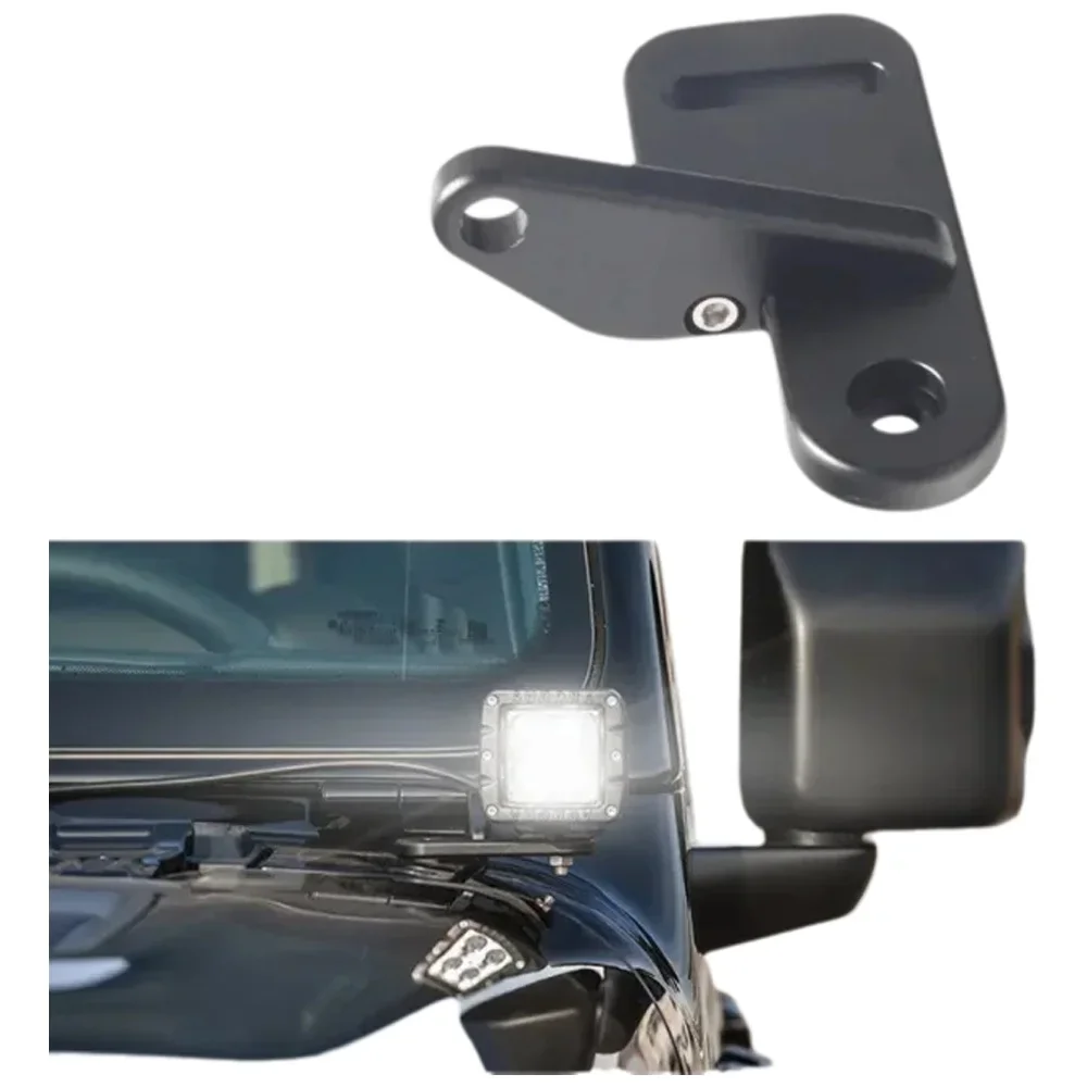 Lantsun JL1109-2 2PCS A-pillar Spotlight Bracket Lamp Holder Led Light Bar Mounting Bracket For Jeep Wrangler JL 2018+ JT2021+