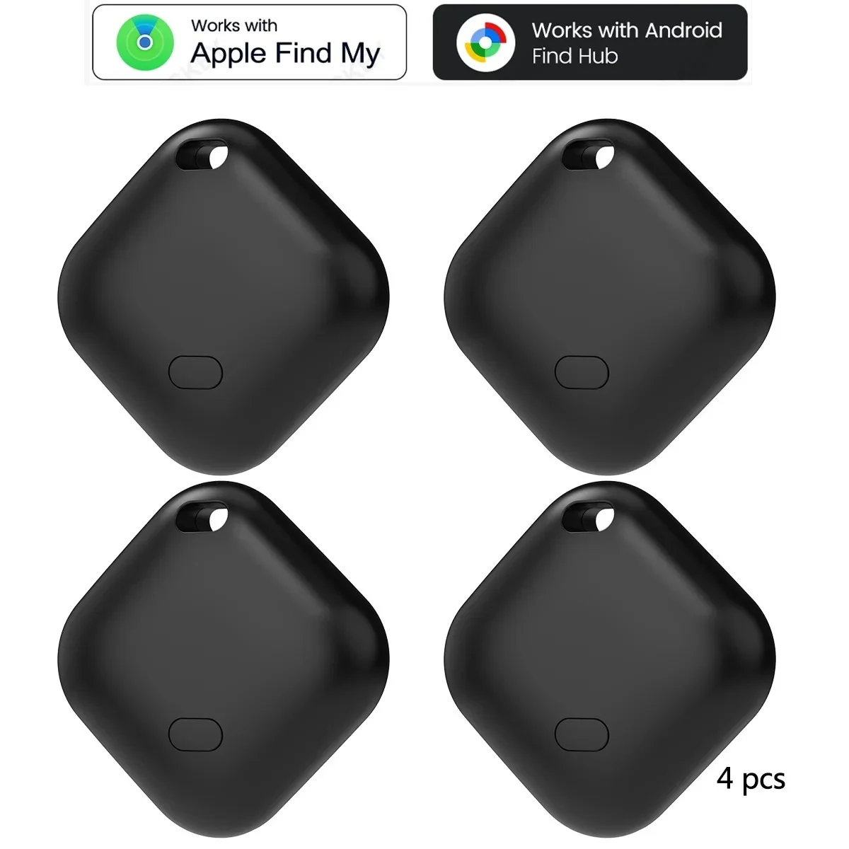 Mini-GPS-Dual-System-Tracker für Apple Find My/Android Google Find Hub App, Gegenstandsfinder für Taschen/Schlüssel, Smart Bluetooth-Tracker