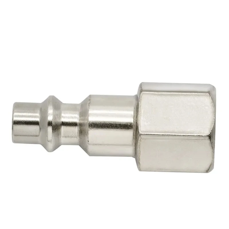 Herramientas neumáticas de cobre y niquelado, pistola de aire, bomba de aire, compresor de aire, conector rápido autoblocante tipo C, 1/4NPT, 5 piezas