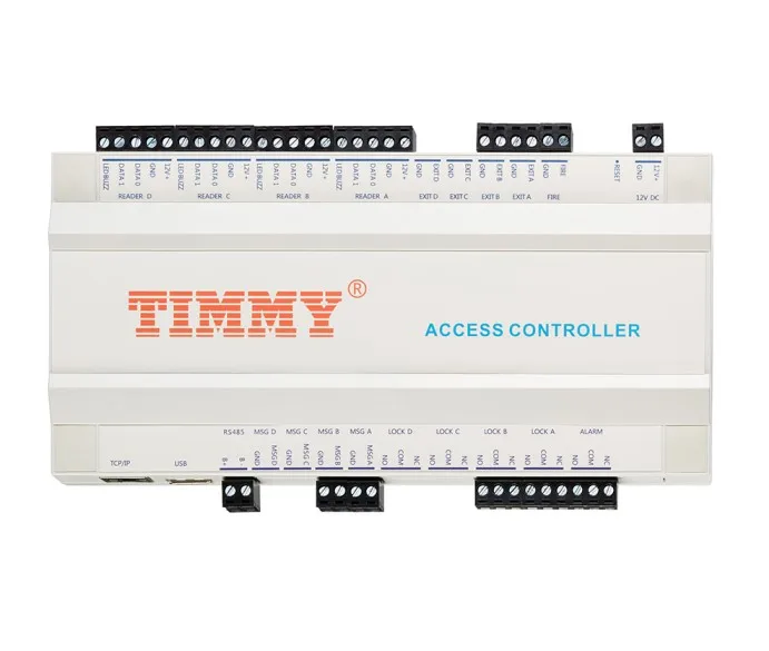 Free Software Network Wiegand rfid reader proximity board 4 door access control panel with sdk