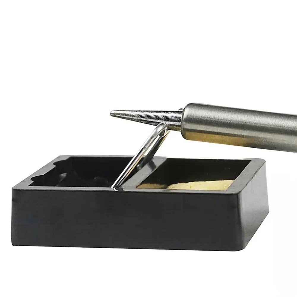 Mini Micarta Soldering Iron Stand Holder Welding Solder Soldering Stand With Clean Sponge