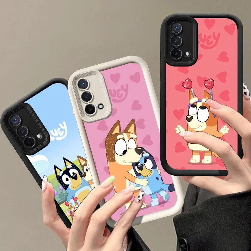 Hot B-Blueys Dog Phone Case For OPPO A3 Reno 10 11 12 Pro 11F 12F A58 A78 4G A98 A3X 5G A15 A16 A17 A38 A53 A57 A60 A92