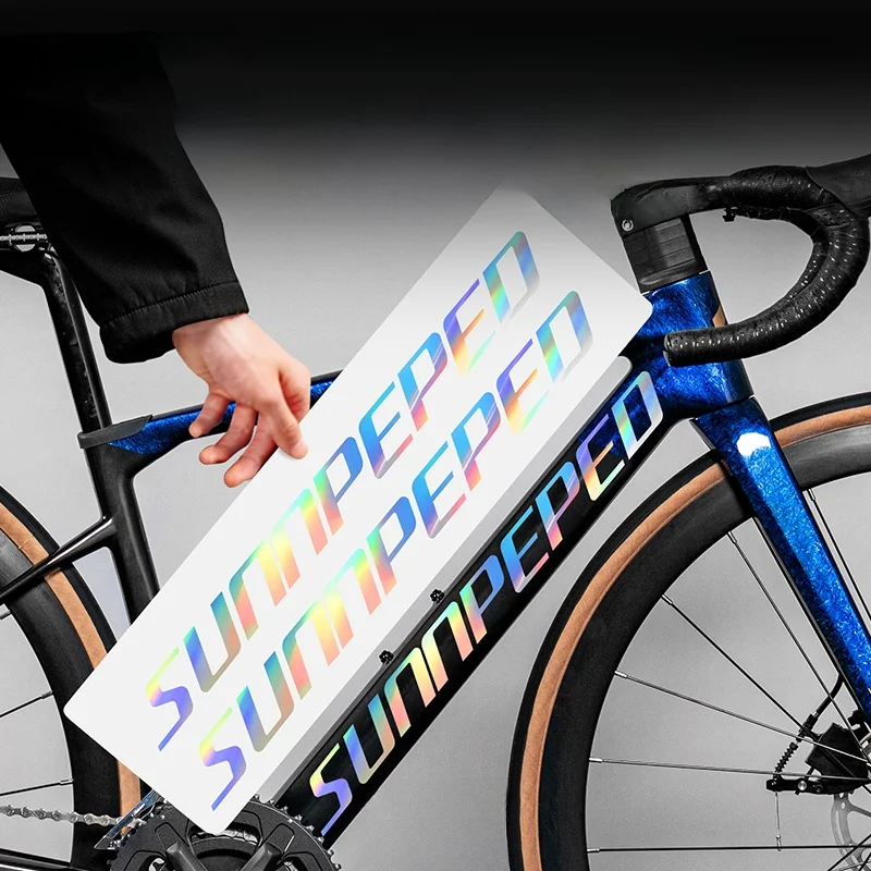 Vinilo Adhesivo Sunpeed Speedbit para Bicicleta de Carretera, Cambia de Color, Logotipo en el Tubo Inferior, Apto para Acceso...