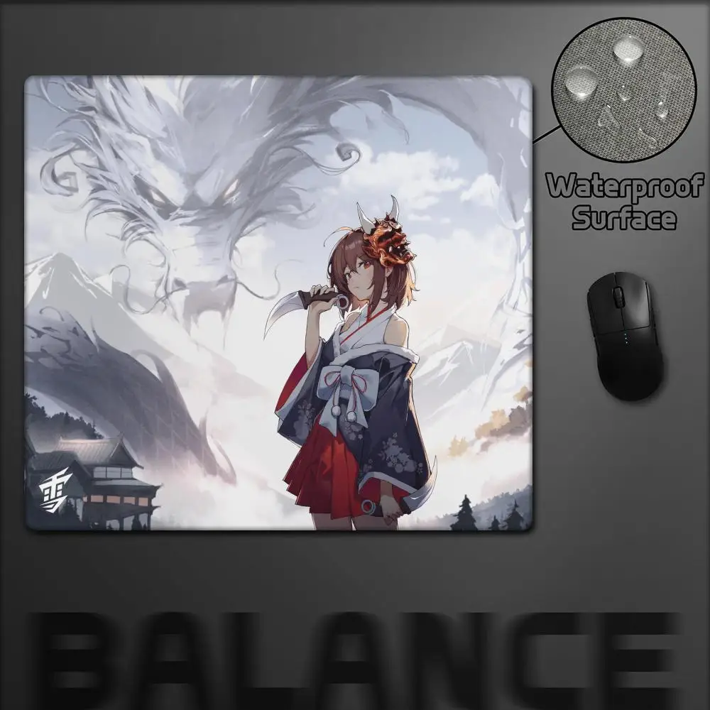 New Arrival YUKI AIM Anime Small Mouse mat 45x40 CM Non-slip Bottom Speed Pad Gamer Premium E-sports Keyboard XS Mouse Pad