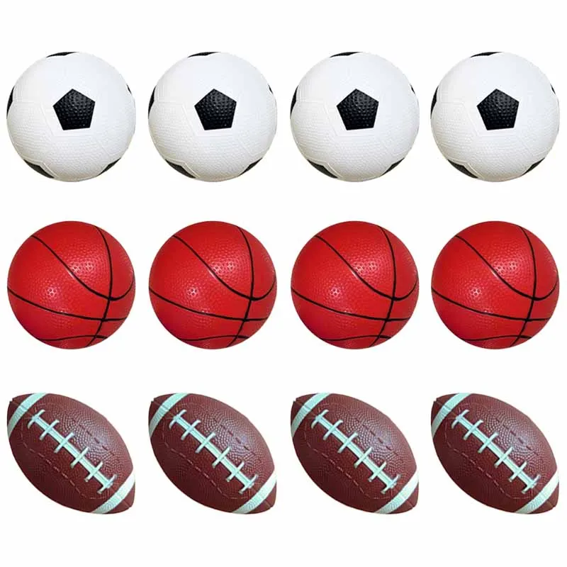 Mini pelota inflable de 12,5 cm para baloncesto/fútbol, pelota de Rugby de 17cm, elasticidad para ejercicio al aire libre, accesorios para deportes y entretenimiento TMZ