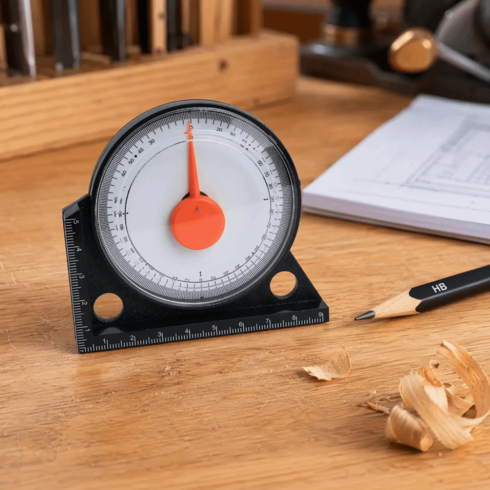 High Accuracy Angle Finder Tool Clear Scale Engineering Plastics Slope Inclinometer Sturdy Construction Measuring Tool