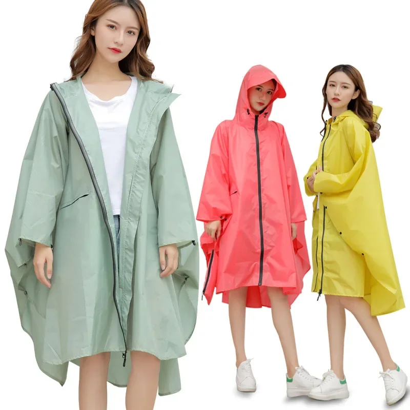 Big Size Cloak Raincoat Breathable Women Long Raincoat Lightweight Rain Coat Poncho Ladies Waterproof Adults Raincoats