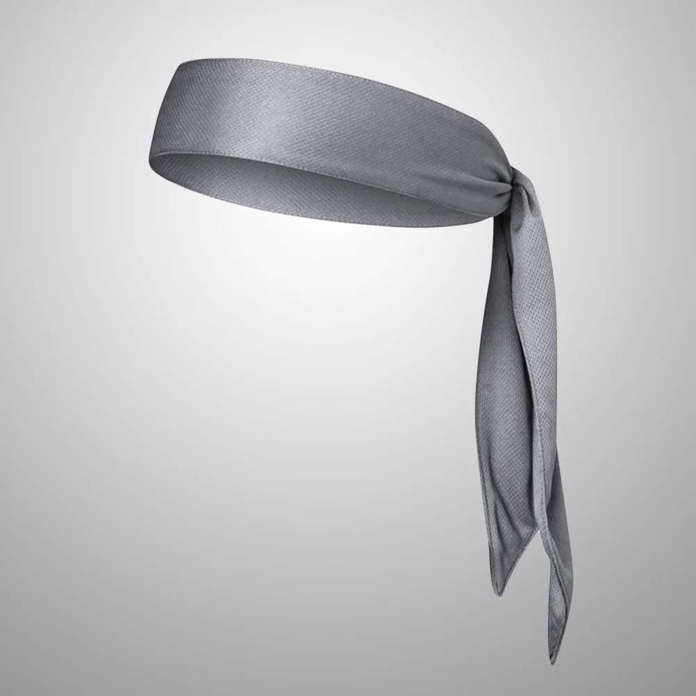 

Absorbent Grey Non-Slip Headband for Fitness Running Yoga Exercise Sweatband Cool Breathable Sports Headband Sweatband