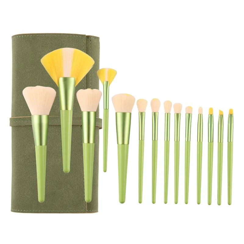 14pcs Creative Daisy Makeup Brush Set Loose Powder Eye Shadow Concealer Highlight Flower Brush Super Soft Beauty Cosmetics Tools