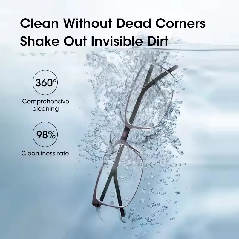 Ultrasonic Cleaners Machine 500ML Glasses Jewelry Deep Cleaning High-frequency Vibration Cleaning Multifunctional Tool Household