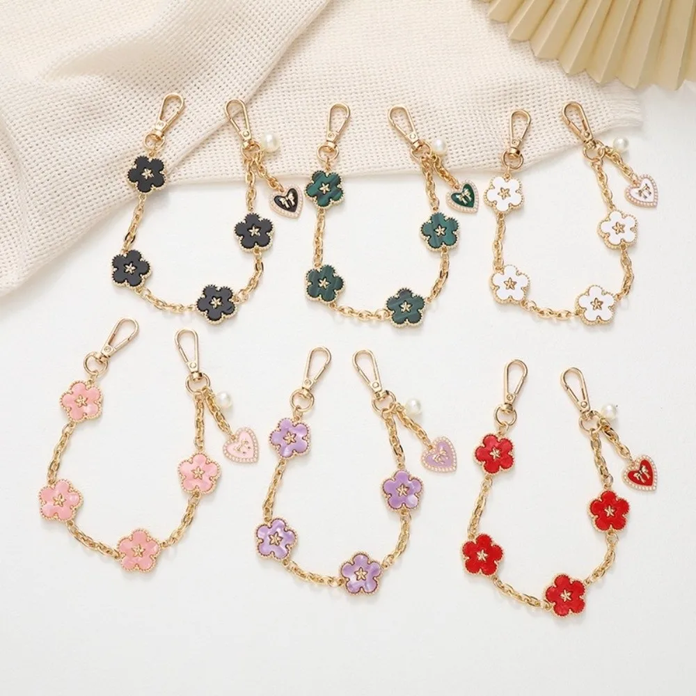 

New Acrylic Acetate Phone Case Lanyard Anti-lost Flower Handheld Wrist Strap Anti-drop Phone Chain Straps Phone Accessories