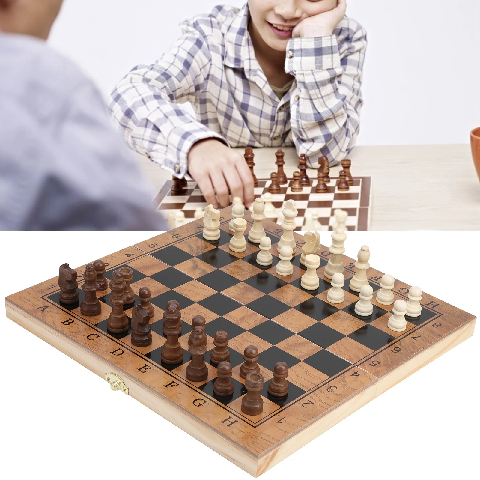 3 في 1 متعددة الوظائف قابلة للطي شطرنج خشبي لعبة الداما لعبة المحمولة المسودات مجموعة للطي الشطرنج مجلس مسودات مجلس مجموعة #3