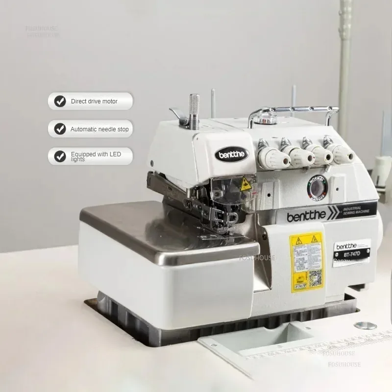 

High-Speed 3/4/5 Thread Overlocking Sewing Machine 220V Household Industrial Computer Direct Drive for Clothing