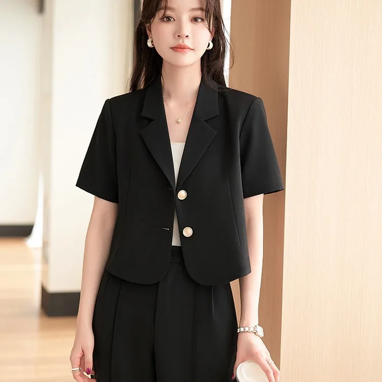 Formal Professional Blazers Business Work Wear Suits Female Career Interview OL Styles with Pants and Jackets Coat Outfits Set