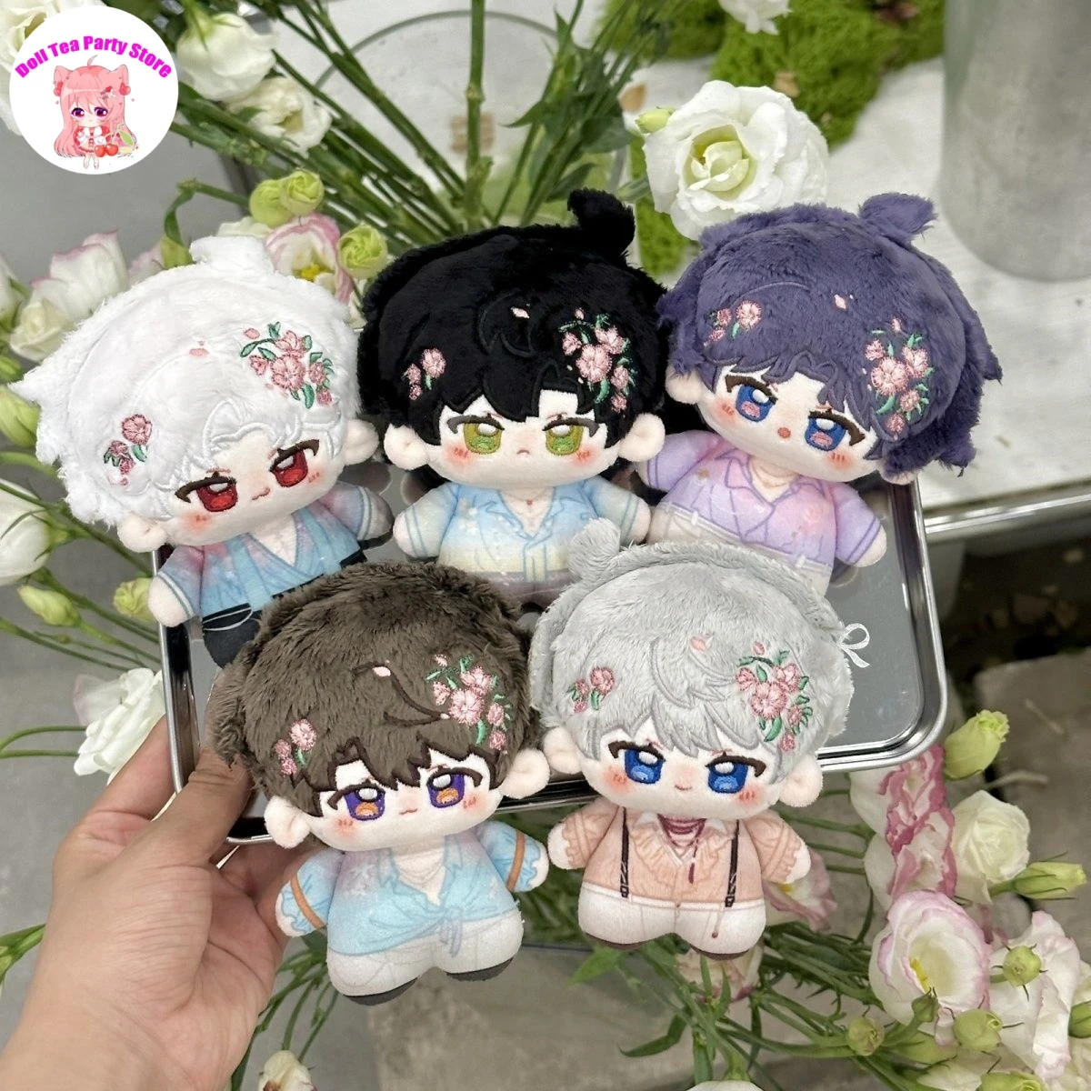 

Плюшевая кукла серии Spring Day Love and Deepspace Xavier Zayne Rafayel Sylus Caleb, 10 см, мини-принтер, морская звезда, игрушка-подвеска