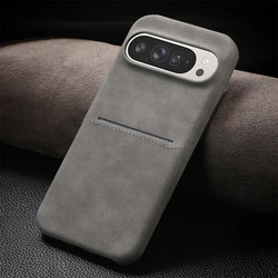 Luxury Sheepskin Leather Wallet Phone Case for Google Pixel 9 Pro XL 8 8A 8 Pro Money Credit Insert Card Holder Shockproof Cover