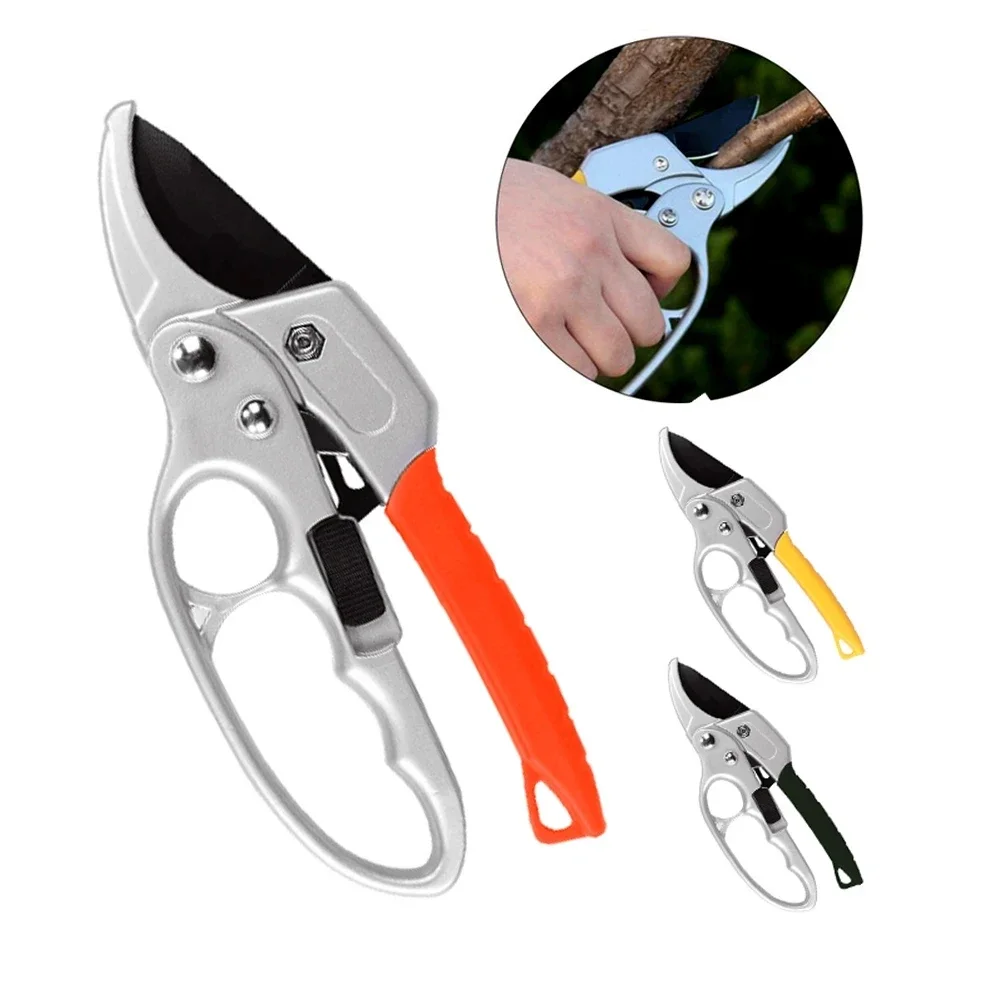 Pruning Shears Labor-saving High Carbon Steel Scissors for Gardening Plants Sharp Branch Pruners Hand Protection Durable Garden