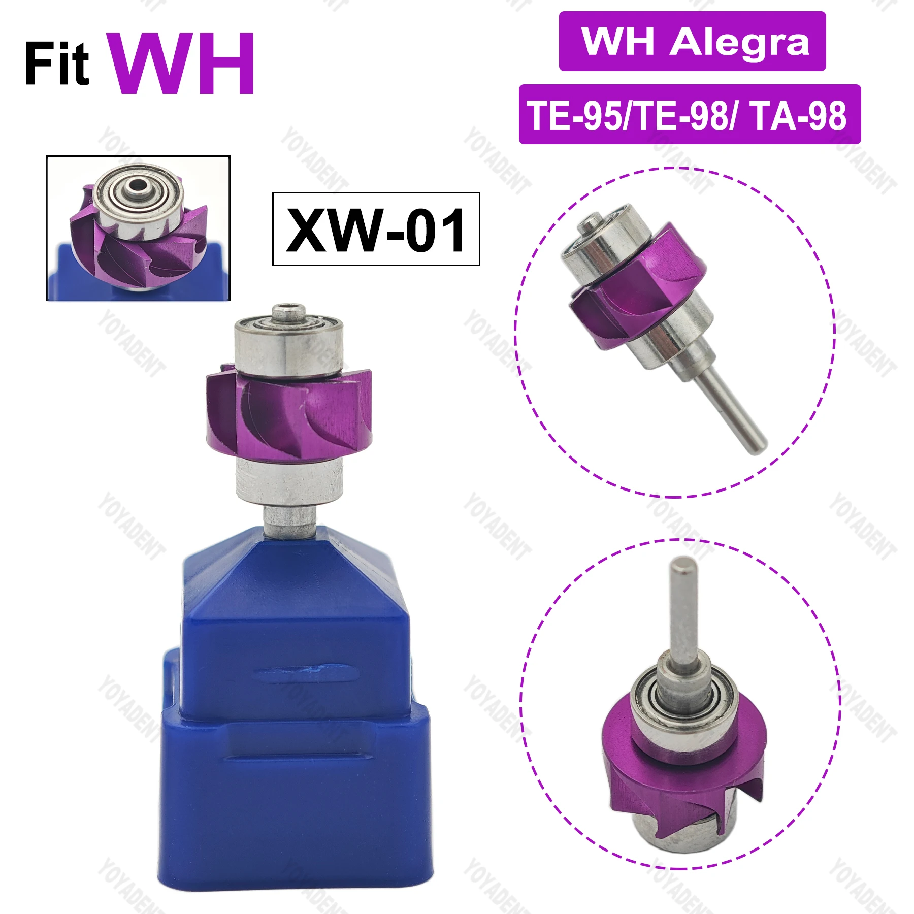 Fit W&H TE-95 RM Handpiece Dental Turbine Cartridge Handpiece Air Rotor High Speed Handpiece Rotor Dentistry Tools