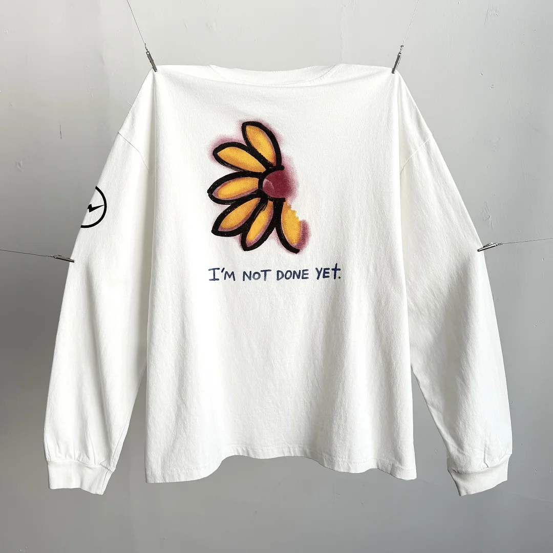 2026.8.8 Saint Co-brand IT'S A START Limited Women Men L/S T shirts tees Hiphop Oversized Men Heavy Cotton T shirt