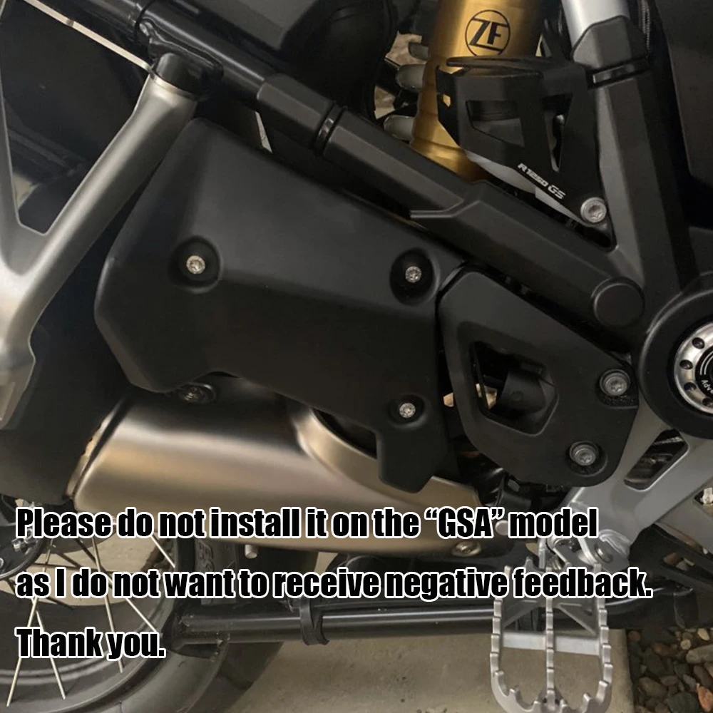 For BMW R1200GS R1250GS LC Motorcycle Exhaust Flap Cover Upper Frame Infill Middle Side Panel Fender Covers R 1200 GS 1250