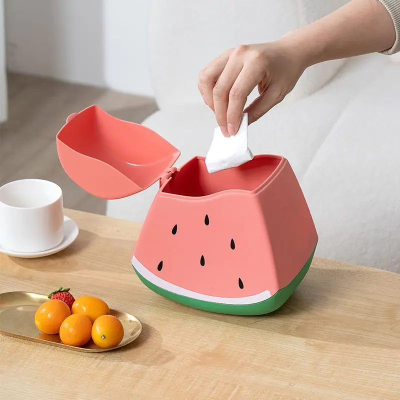 Cartoon Drain Box Home Cleaning Tools Cute Personality Melon Seed Restaurant Outdoor Special Modern Creative Desktop Trash Can