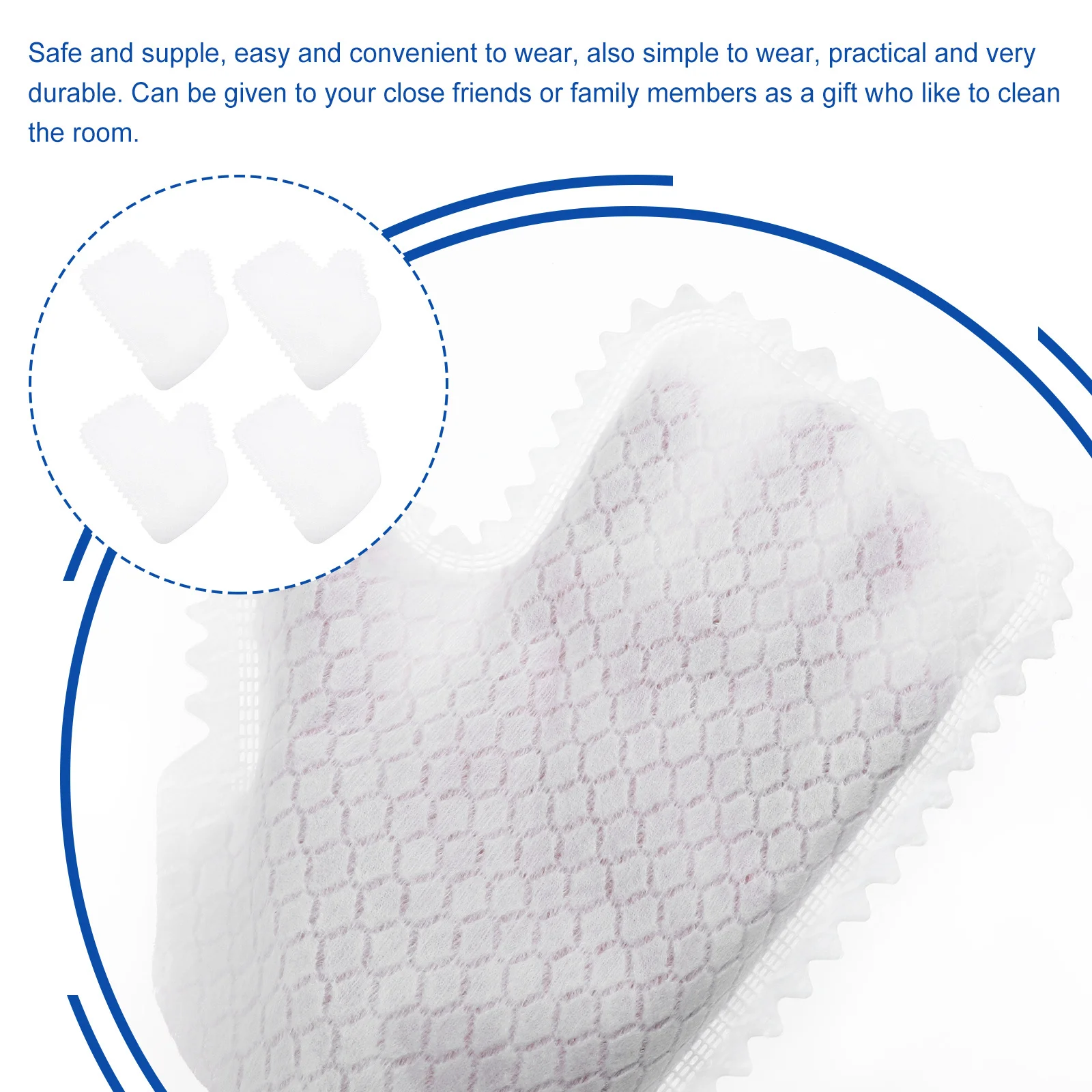 

10Pcs Disposable Nonwoven Cleaning Gloves Electrostatic Dust Removal Gloves Soft Supple for Kitchenware Furniture Home Glass