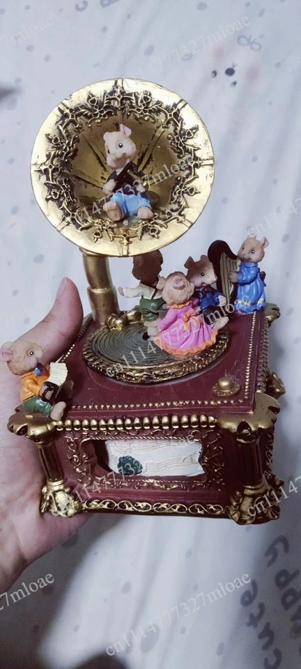 Practical Birthday Gifts for Princess Girls and Girlfriends, Vintage Music Boxes, Gramophone Accessories, Clockwork Music Boxes