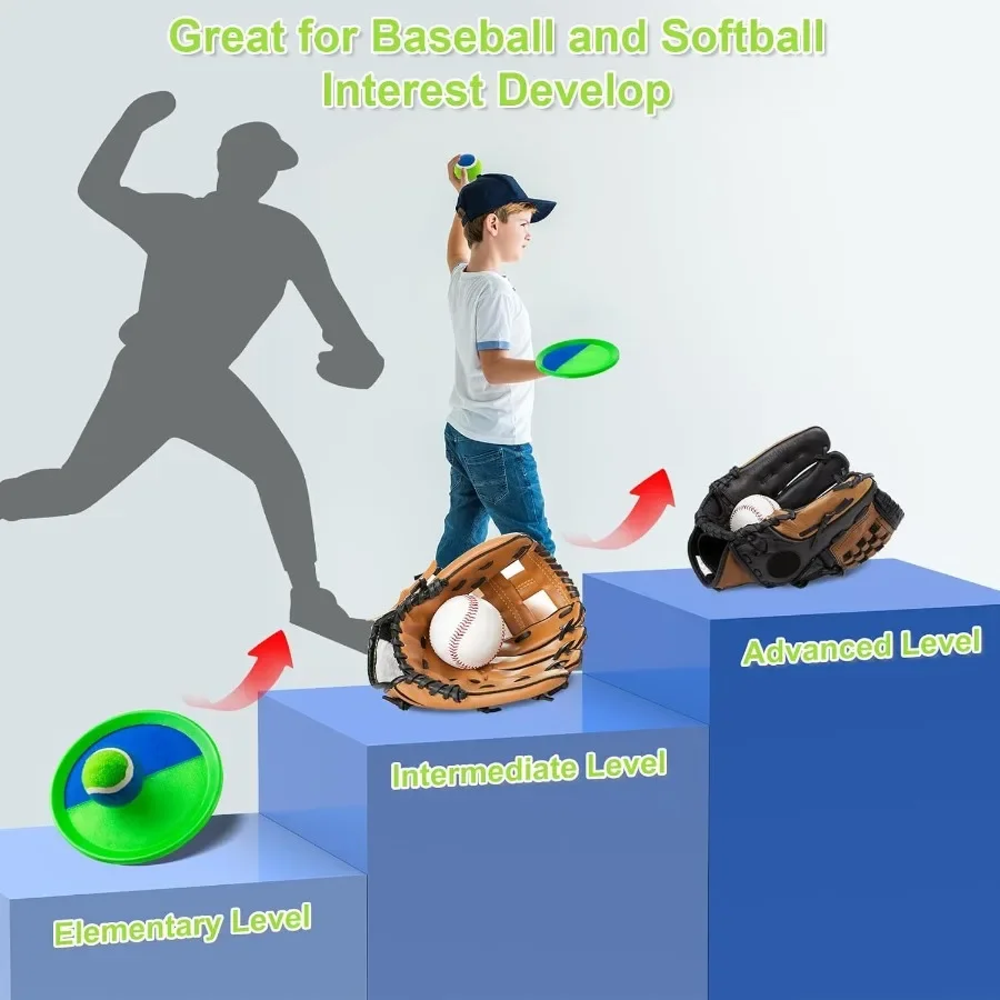 ชุดของเล่นโยนและจับลูกบอลสำหรับเล่นกลางแจ้งริมสระน้ำ ลูกบอลเรืองแสงรุ่นปรับปรุงใหม่ เกมสนามหญ้าสำหรับเด็กอายุ 3-10 ปี เด็กชาย เด็กหญิง เด็กเล็ก ของขวัญวันอีสเตอร์