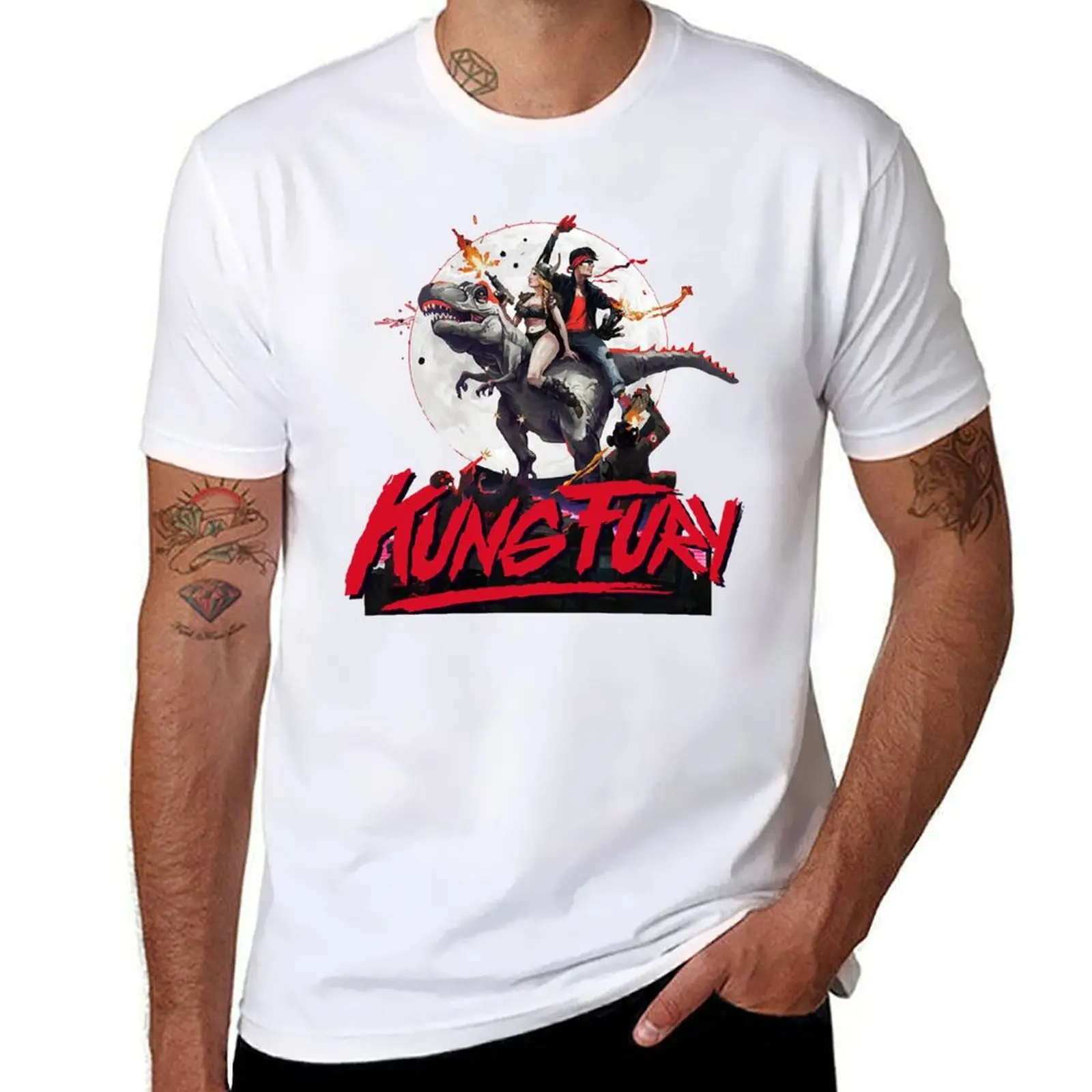 Kung Fury T-Shirt men t shirt cotton 100% t shirt man cotton T-Shirt