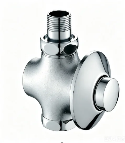 Concealed Brass Foot Pedal Valve for Squat Toilet Copper Core Flush System Compatible with 6 point and 1 inch Pipes