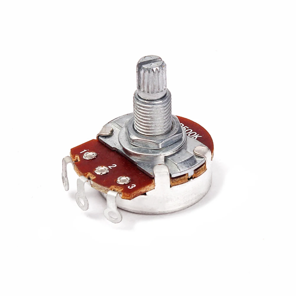 

B500K Ohm Rotary Electric Replacement Volume Control Potentiometer Dual Deck Mn50 Coarse Knurled Split Shaft Fits Most Control