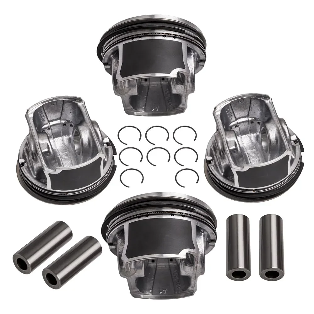 4x Pistons Set For VW Passat Tiguan Jetta Golf GTI 2.0T Audi TT A3