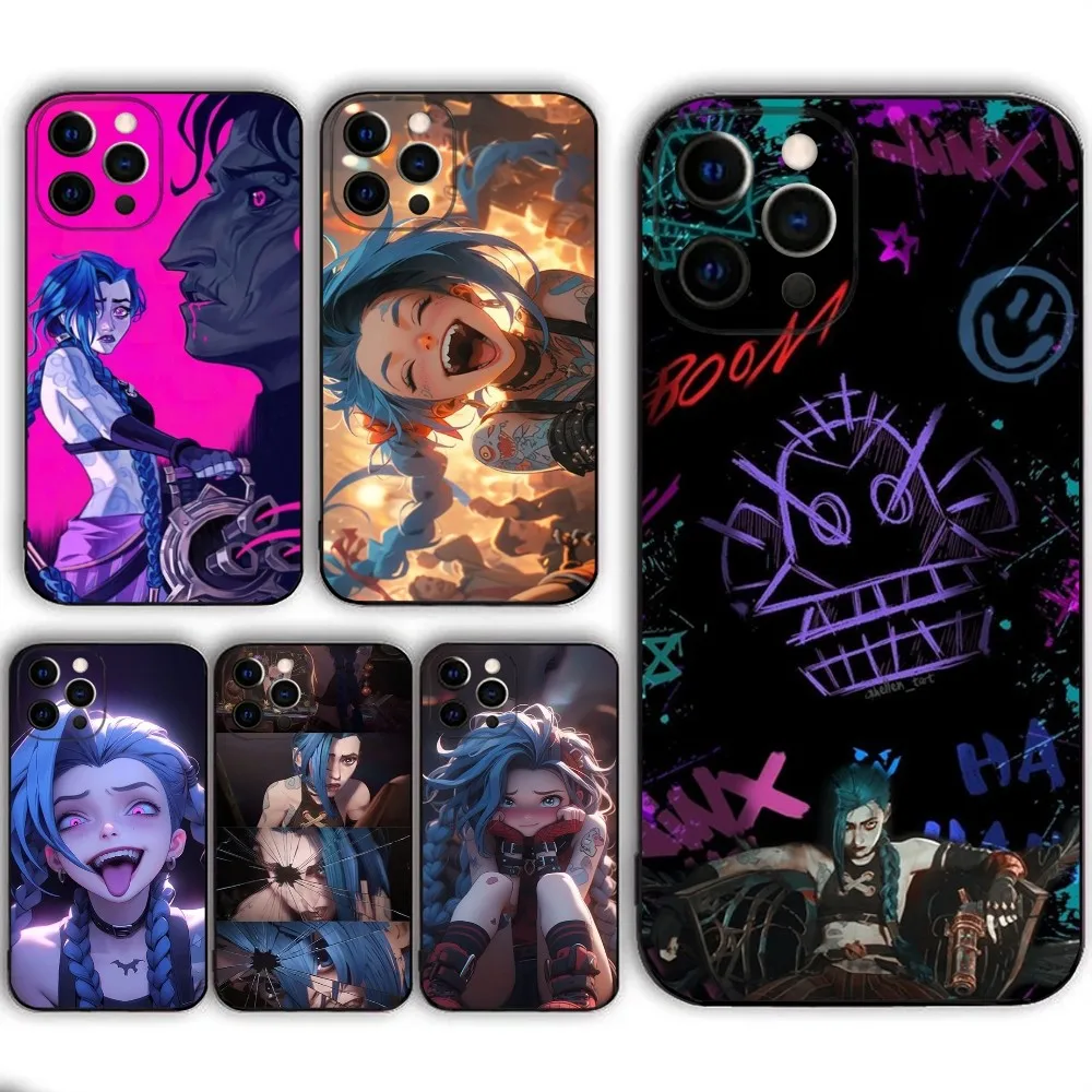 L-League of L-Legends LOL-S Jinx Phone Case  For IPHONE 15,13,14,12,Mini ,11, Xr, X ,Xs Pro Max 8, 7 Plus Back Cover