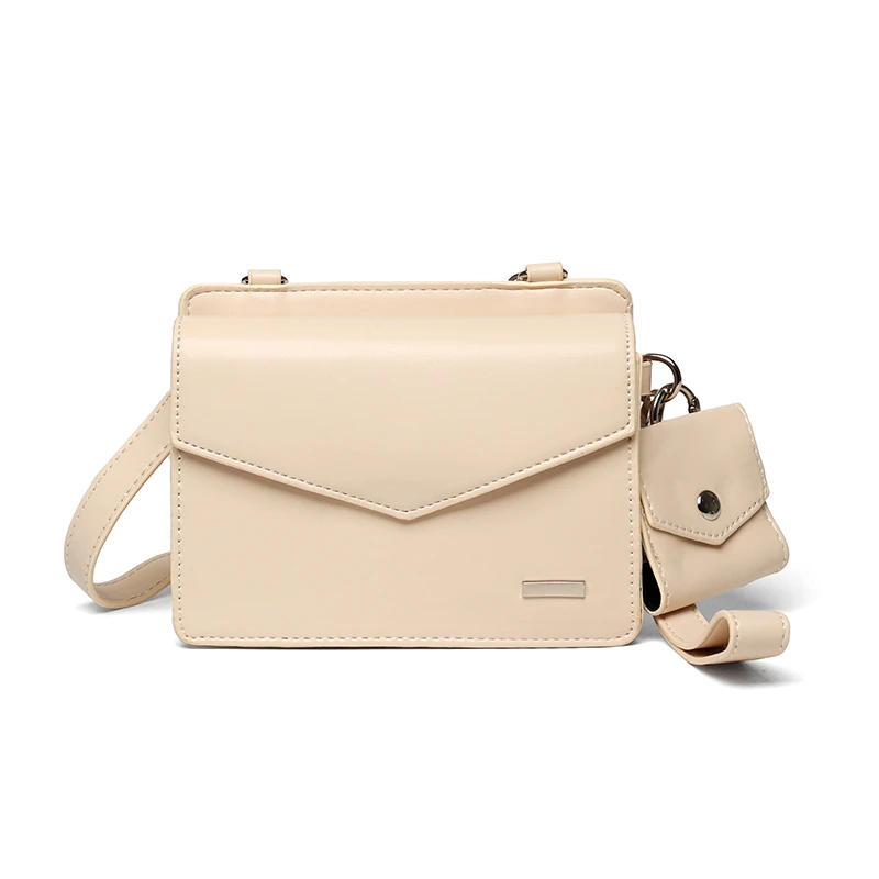 Designer Men Shoulder Bag Leather Small Square Bag Solid Flap Crossbody Messenger Bags Fashion Phone Purse 2pcs Set 2026 가방