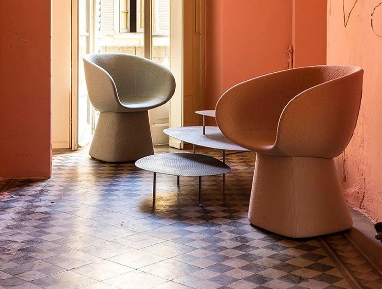 Vintage Nordic minimalist, chair villa armchair